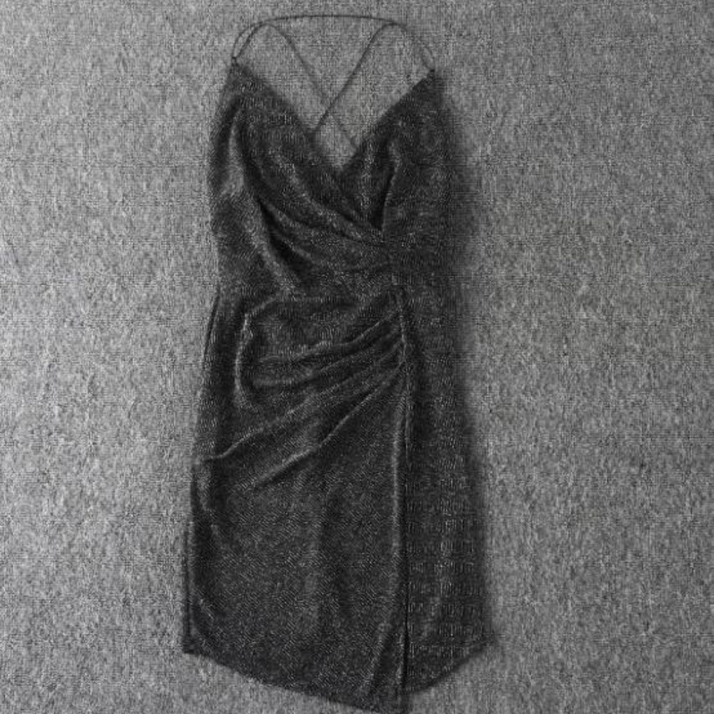 Women's Sparkly V Neck dress